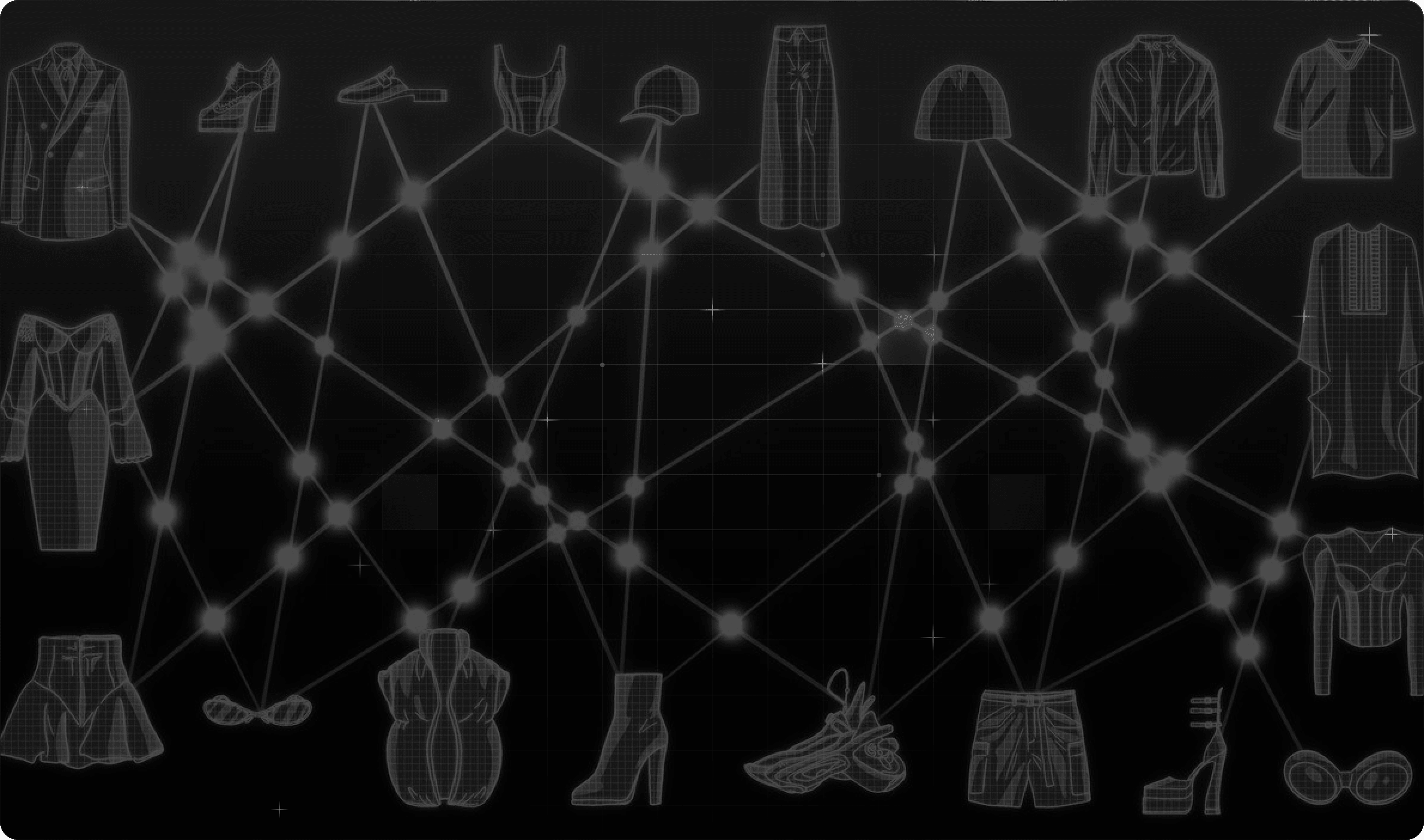 Fashion design showcase with vibrant fabrics